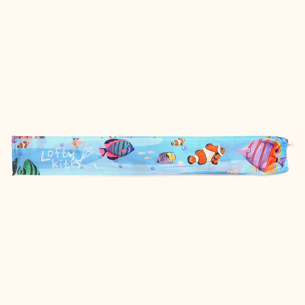 Eco-friendly kite with coral reef pattern