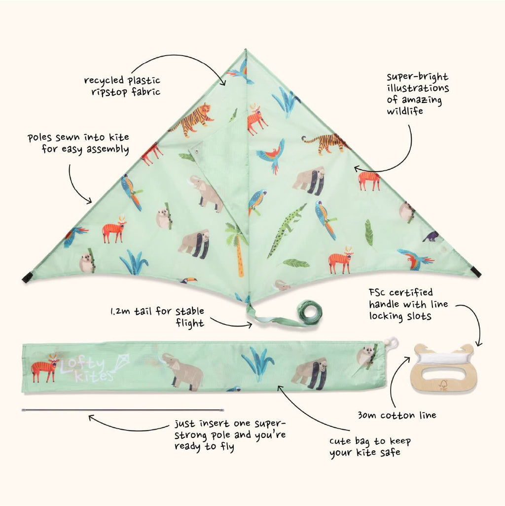 Jungle Kite components