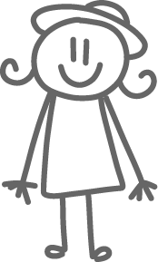 Simple drawing of kids playing with kite