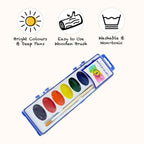 Set of watercolour paints